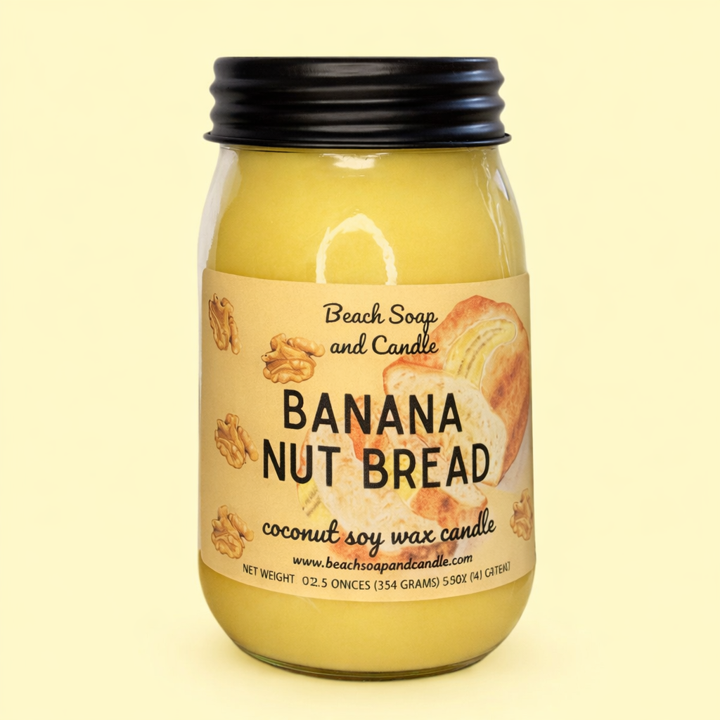 Banana Nut Bread - Coconut Soy Wax Candle