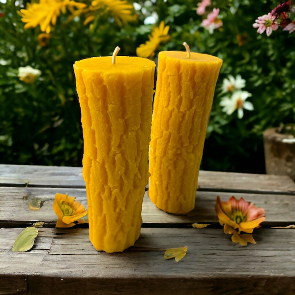 Oregon Beeswax Pillar Candle | unscented