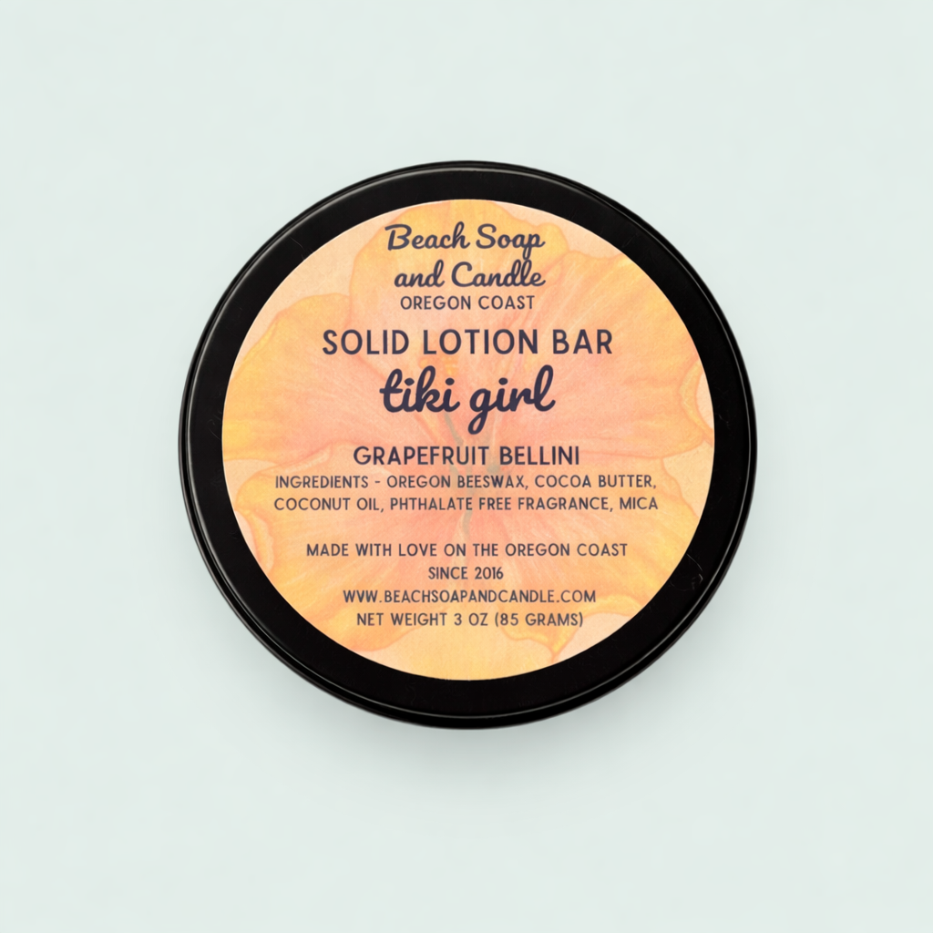 Sand Dollar Solid Lotion Bar with Oregon Beeswax - pick your scent