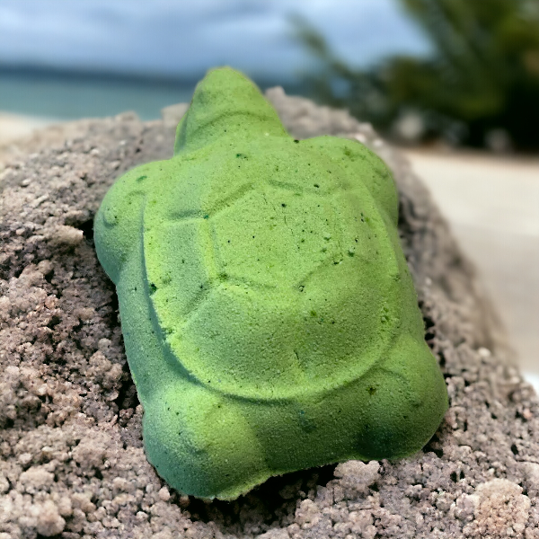 Coconut Lime Sea Turtle Foaming Bath Bomb