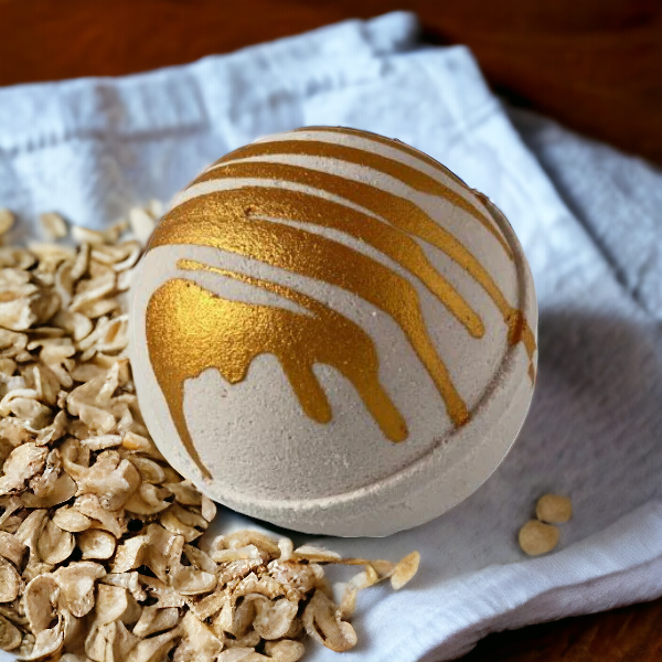Oats and Honey Jumbo Foaming Bath Bomb