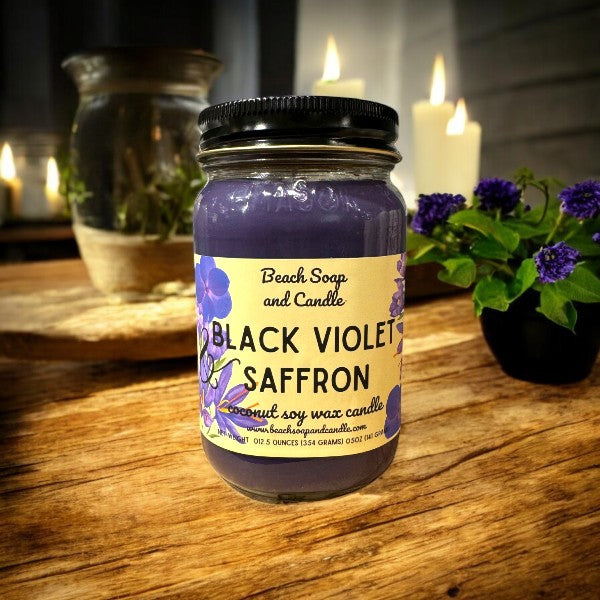 Black Violet and Saffron