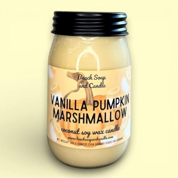 Vanilla Pumpkin Marshmallow | Coconut Soy Wax Candle