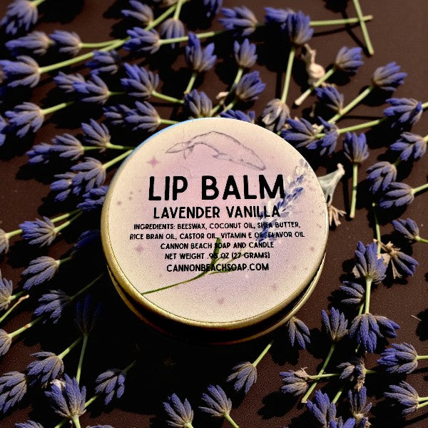 Lavender Vanilla Lip Balm with Beeswax