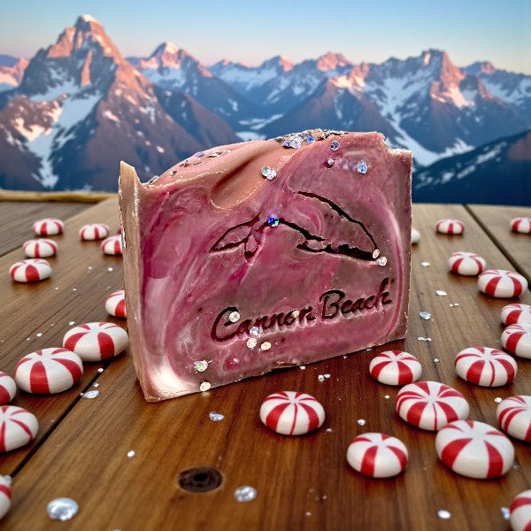 Peppermint Fluff Handcrafted Artisan Soap - limited offering